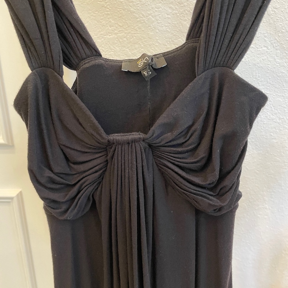 Sky Party Top. Black Size XS